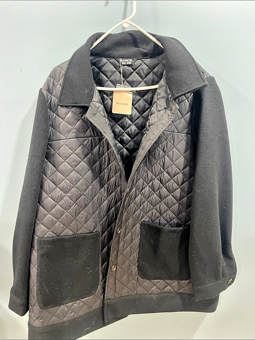 BLOOMCHIC Quilted Jacket in Black